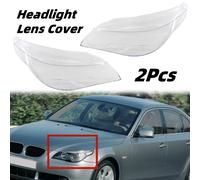 1 paio Sinistra Destra Auto Faro Anteriore Faro Copriobiettivo PC Borsette per 03-07 BMW E60 E61 Serie 5 63127165569 63127165571