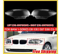 1 paio Sinistra Destra Faro Faro Copriobiettivo Trasparente di Ricambio per 03-11 BMW Serie 1 E81 E82 E87 E88 63117181289