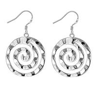 1 Paio Stile Elegante Cerchi Orecchini Borchie Anti-allergia Gioielli Accessori Regalo di San Valentino per la Fidanzata Argento squisita fattura Practical And Attractive