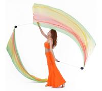 1 paio Velo di Seta Poi di Tiro Palle Sciarpa di Danza Del Ventre Prestazioni