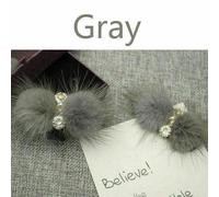 1 Paio Visone Pelliccia Strass Fiocco Scarpe Clip Soffice Ornamento Tacchi Baule