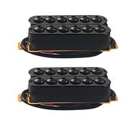 1 paio Yootones Magnete in ceramica ad alto rendimento Chitarra Elettrica Set Pickup Ponte N/B Compatibile con Pickup per chitarra elettrica (nero)