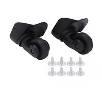 1 Pair A23 Suitcase Luggage Wheel,Universal Luggage Replacement Wheel,Black PVC Replacement Wheels Silent Wear Pulley Repair Spare Parts for Luggage Suitcase Trolley (Black)