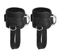 1 Pair Ankle Straps Adjustable D-Ring Ankle Strap for Cable Machine Comfortable Padded Work out Cuffs for Kickback, Glute Workout, Leg Extension