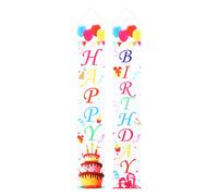 1 Pair Birthday Disaccordo Decor Party Porta Banner Decorative Porta