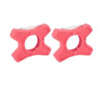 1 Pair Cycle Pedal Adapter, ABS Anti Slip Flat Bracket Converter for Road Bike, Hexagonal Non Slip Pedal Platform with Enhanced Control and Comfort for Long Distance Cycling (Rosea)