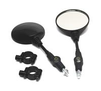 1 Pair Moto Specchietto Retrovisore Alluminio Manubrio Pieghevole Round Shape Rearview Side Mirror Base Accessori modificati per Street Cars Universal Scooter Specchietti Posteriore Moto