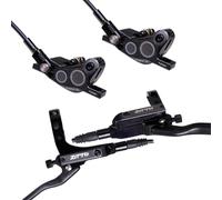 1-Pair MTB Idraulico Freni Set for Bicicletta Disco 4-Pushes Pistone Mountain