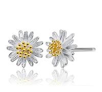 1 Pair of Ladies Earrings Earrings sterling silver with cubic zirconia cross Gänseblümche Glitter Snowflake many style pearl studs earrings, Allergy Free, for Women Girlfriend Daughter