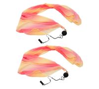 1 Pair Poliestere Velo Poi di Tiro Palle Sciarpa di Danza Del Ventre di