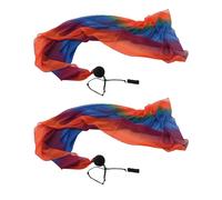 1 Pair Poliestere Velo Poi di Tiro Palle Sciarpa di Danza Del Ventre di