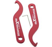 1 Pair Steel Adjustable Tool Sleeve Coilover Shock Spanner Wrench Set Red
