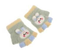 1 Pair Toddler Winter Gloves Kids Waterproof Warm Soft Polyester Cartoon Design