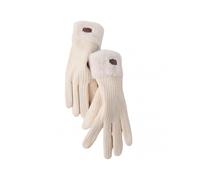 1 Pair Winter Gloves Soft Plush Thickened Windproof Cold Resistant Touchscreen Solid Color Five Fingers Anti-slip Waffle Pattern Lady Cycling Gloves