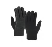 1 Pair Women Winter Cycling Gloves Thickened Color Matching Elastic Warm Five Fingers Windproof Soft Anti-slip Wear-resistant Lady Outdoor Gloves