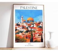 1 Palestine Print Palestine Travel Poster Islamic Decor Islamic Art Islamic Poster Palestine Gi Poster A4 - Ispiratrice Motivazionale Arte da parete Vita quotidiana Citazione incoraggiante Frasi brev