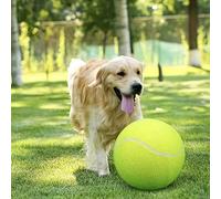 1 palla da tennis gigante extra resistente per cani - 24 cm, in gomma sicura, adatta come giocattolo interattivo per cani di grossa taglia, ideale per giocare all aperto, palla da tennis per cani Gran