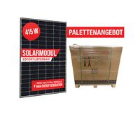 1 Pallet 37 pz Modulo Solare 415 W Telaio Nero 1722x1134x30 Pannello Solare FV