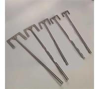 1 pallet a lama in acciaio inossidabile di tipo E con pallet a lama di agitazione di larghezza del foglio da 40 mm o 120 mm con asta, utilizzato in strumenti di miscelazione di laboratorio(100x8x400mm