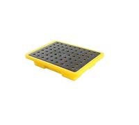 1 pallet di contenimento for fuoriuscite industriali for fusti di petrolio e sostanze chimiche - capacità 50 kg, for uso in garage, cantina e laboratorio(4 L/33x33x5.8 Cm)
