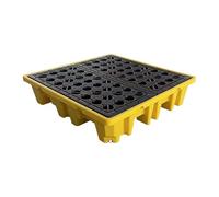 1 pallet di contenimento for fuoriuscite industriali - for il controllo delle perdite dai fusti - Gestione dei liquidi pericolosi(25.8x14.2x4.7in)