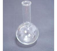 1 pallone for ebollizione a collo lungo - Pallone da laboratorio in vetro borosilicato con fondo rotondo o piatto for chimica e biologia(Flat bottom 250ml)