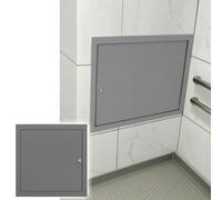 1 pannello di accesso idraulico for bagno con serratura - Porta da soffitto in metallo impermeabile senza soluzione di continuità - Facile installazione senza fori(500x500mm)