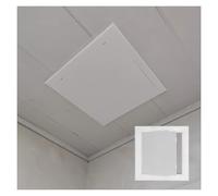 1 pannello di accesso in plastica ABS resistente 12x12 - Sportello di ispezione leggero for cartongesso, facile installazione, bianco(30x30cm)