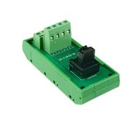 1 pannello di breakout verticale RJ45 maschio 8P8C con staffa di montaggio su guida Din e piedino di montaggio a pannello