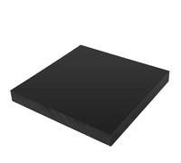 1 pannello in resina nera di grado elettrico, fogli antistatici industriali spessi da 3 mm a 20 mm(4x300x300mm)