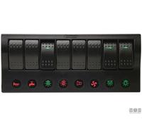 1 PANNELLO INTERRUTTORI 8 PULSANTI PER LUCE TROMBA STEREO SENTINA STARTECH