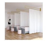 1 pannello Kit tenda divisoria per ambienti, Montaggio a parete Tende a pannello per la privacy per saloni di bellezza Salone Camera da letto, Tende verticali & Asta in metallo ( Colore : White , Tagl