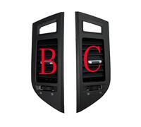 1 pannello strumenti A/C Air Conditioner compatibile con Mitsubishi Pajero Montero V87 V93 V95 V97 V98 2007-2022 bocchetta di ventilazione(Black-BC(2PCS))