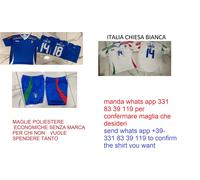 1 pantaloncino maglia maglietta t-shirt tifoso Italia Campione D' Europa