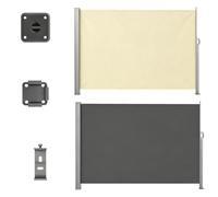 1 Parasole For Esterni, Schermo For La Privacy Del Patio Grigio Scuro | Impermeabile, Struttura in ferro, Protezione solare, 1,6x5m/5x16piedi, 1,6x6m/5x20piedi, for cortili(Dark Gray,2x3m/7x10ft)