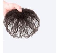 1 parrucca marrone da donna, capelli sottili, capelli ricci, accessorio di ricambio per parrucca, senza cuciture, con clip