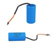 1-pc 400uF 300V AC Condensatore di avviamento for compressore d'aria elettronico for impieghi gravosi Rosso Giallo Due fili