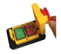 1-pc 7 pin IP55 AC400V 10A On/Off Solenoide Pulsante Interruttori a pulsante Interruttori di avviamento macchina