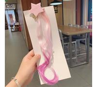 1 pc Accessori per Capelli da Principessa Carino Capelli Ricci a Gradiente a Cinque Stelle Parrucca per Ragazze Forcine per Capelli per Bambini Copricapo Clip Barre