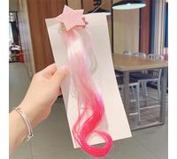 1 pc Accessori per Capelli da Principessa Carino Capelli Ricci a Gradiente a Cinque Stelle Parrucca per Ragazze Forcine per Capelli per Bambini Copricapo Clip Barre