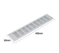 1 PC Alluminio Aeratore Argento Griglia Aereazione Ventilazione Cover 7 Misura