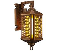 1 PC Apparecchio da parete for esterni, lampade impermeabili for montaggio a con base E27 Lampada retrò for portico Lanterna for vetro in alluminio pressofuso for illuminazione esterna della casa
