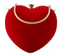 1 PC borsa portatile a forma di cuore a forma di cuore borsa da sera senza