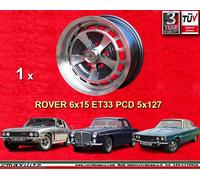 1 pc. Cerchio Rover P5 / P6 6x15 Jensen Interceptor Wheel Felge Llanta Jante