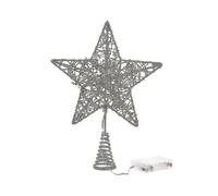 1 Pc Christmas Tree Topper Ornament Five-pointed Lighting Star Hanging Decor 30cm