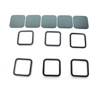 1 PC con nastro Compatibile con Gopro Hero 8/9 Action Camera Guscio anteriore Piccolo schermo LCD Display Coperchio protettivo in vetro esterno
