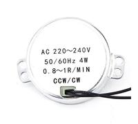 1 Pc Corrente Alternata 220 240 V Sincrono 1 Pc 220 240 V Ac Motore Sincrono Motoriduttore Microfono Componenti Motore 4 W Cw Ccw (2.5 3 Rpm) (0,8-1 giri/min)