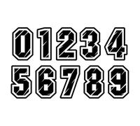 1 PC Di Numeri Riflettenti for Cassetta Postale - Numeri Singoli O Tutti I Numeri for L'indirizzo Sulla Casa, Rendendoli Più Personalizzati E Riconoscibili for Cassette Postali, Porte(Black,4,10CM)