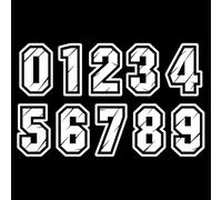 1 Pc Di Numeri Riflettenti for Cassetta Postale - Numeri Singoli O Tutti I Numeri for L'indirizzo Sulla Casa, Rendendoli Più Personalizzati E Riconoscibili for Cassette Postali, Porte(White,6,15CM)