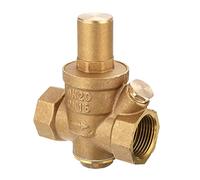 1 pc DN20 3/4" Reduttore del regolatore della pressione dell'acqua in ottone Riduttore regolabile Riducimento valvola di manutenzione con manometro a 85 * 63 mm,Controllore efficiente